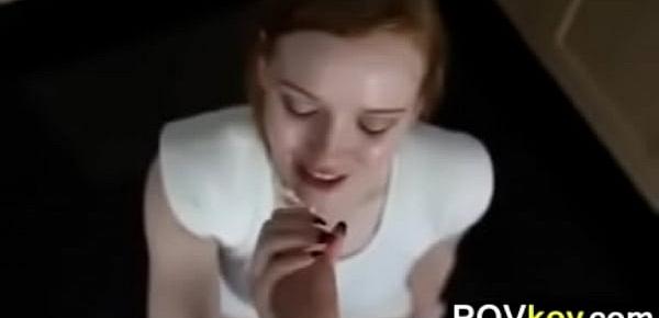  Redhead Real Estate Agent Sucking Cock